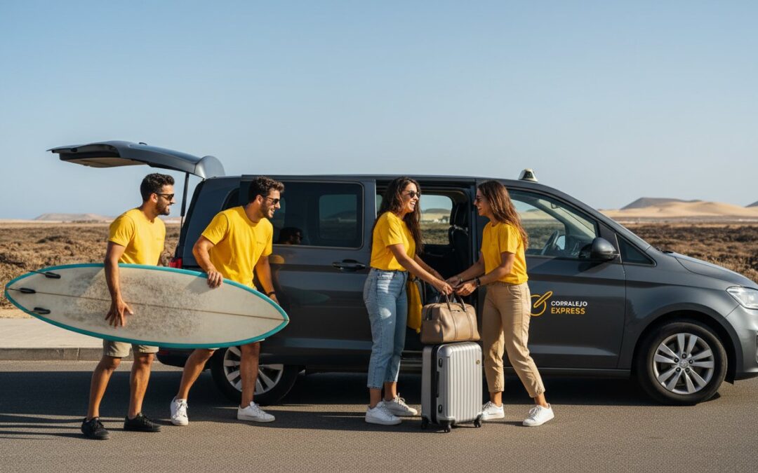 Coste traslado 5 personas Corralejo: Guía de precios y reservas 2026