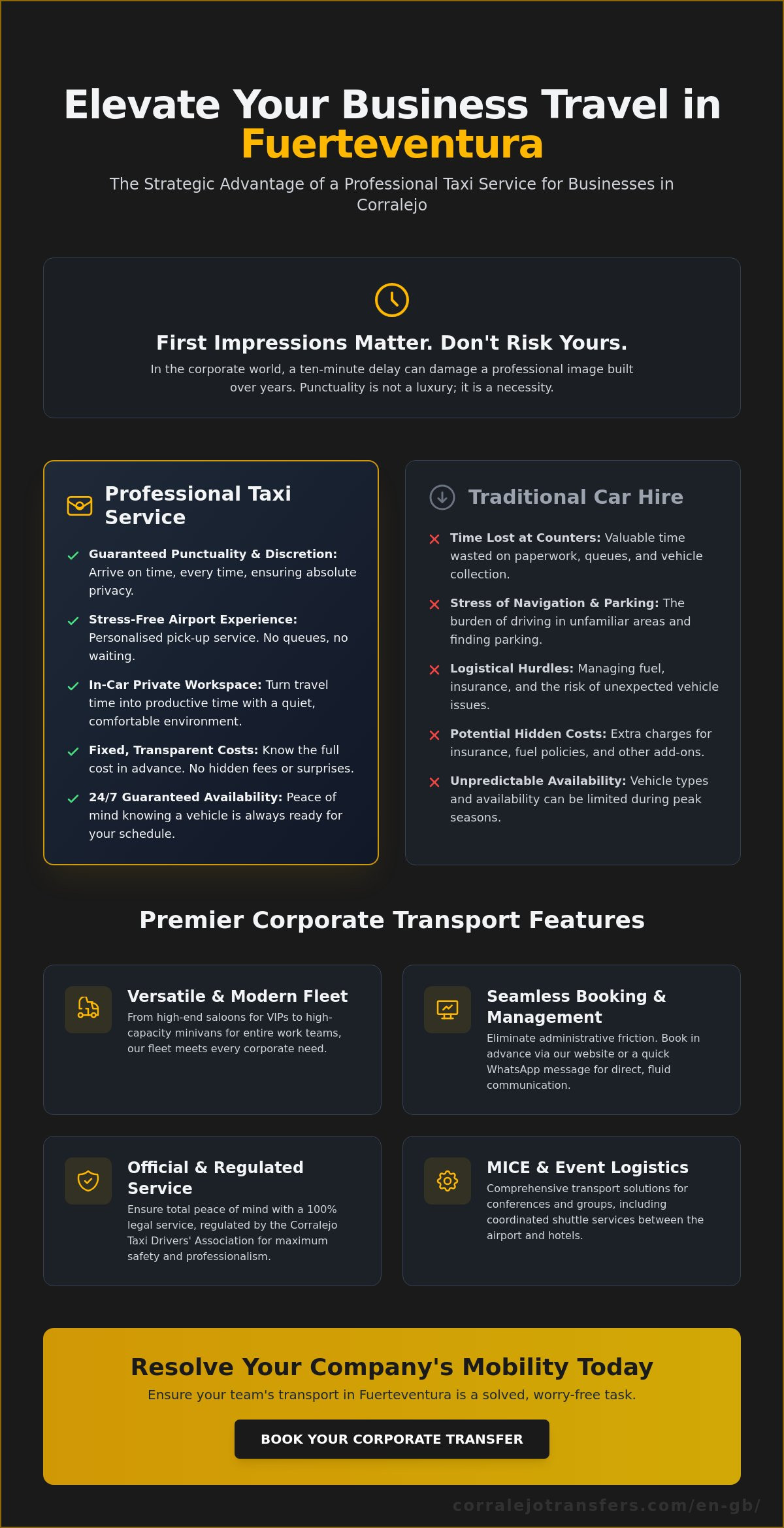 Taxi for Businesses in Corralejo: Professional Mobility Solutions 2026