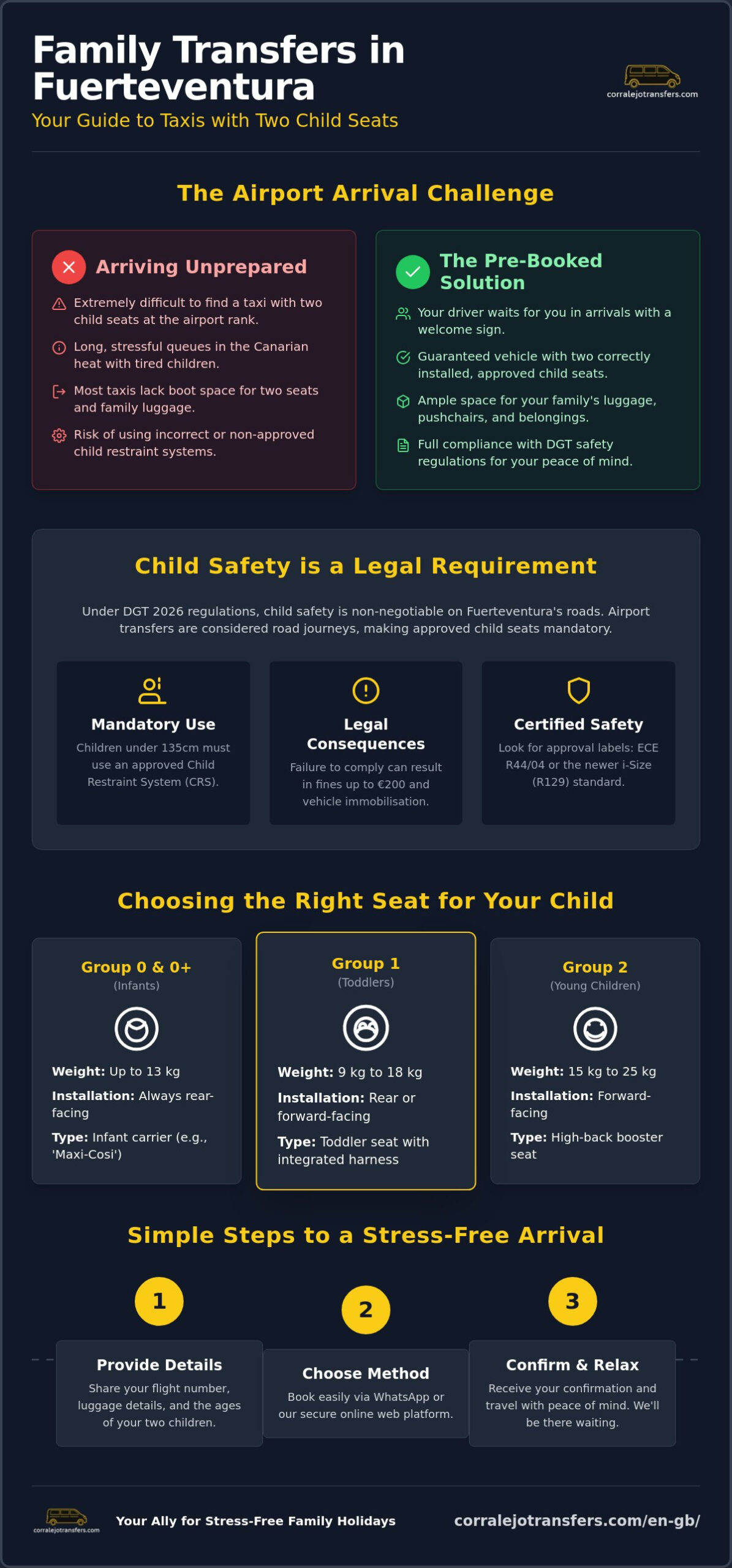 Taxi with Two Child Seats in Fuerteventura: Guide for Families in 2026