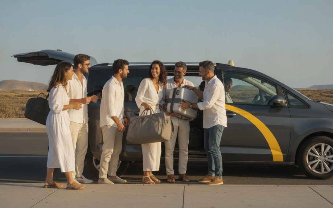 Taxi para 6 personas en Corralejo: Guía de Reserva y Logística 2026