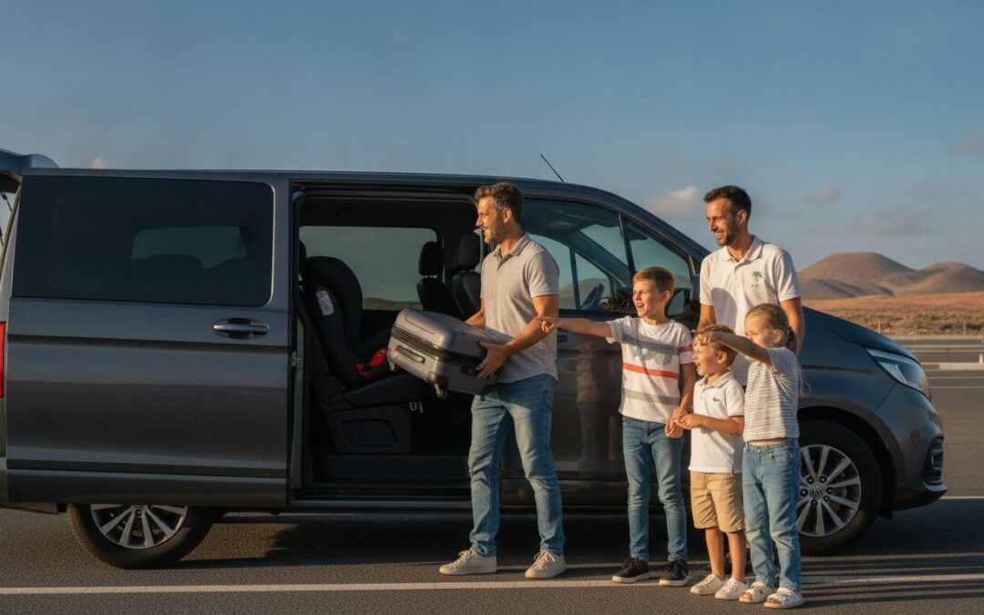 Taxi para familias numerosas en Fuerteventura: Guía de traslados 2026