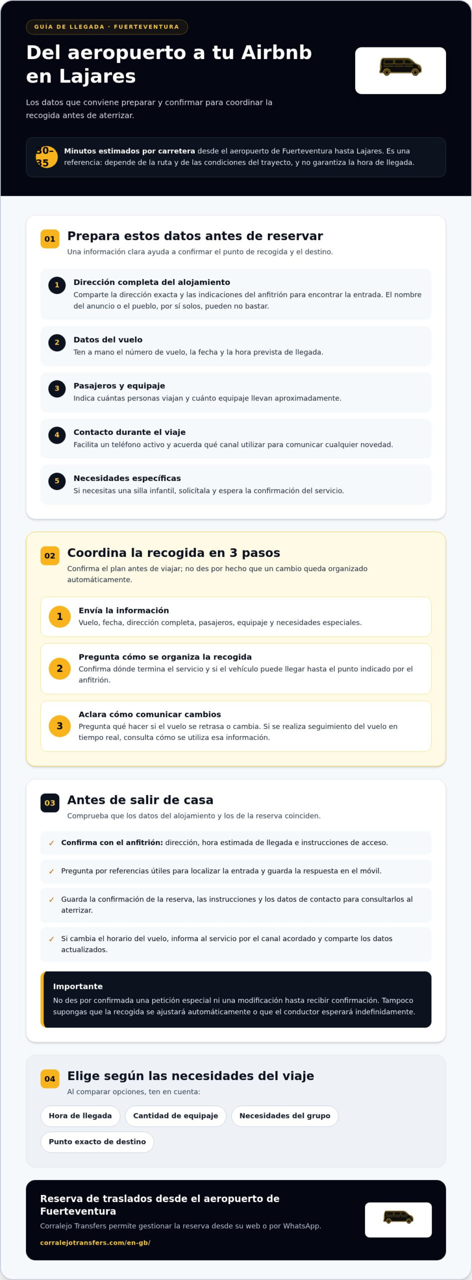Airport Transfer to an Airbnb in Lajares: How to Organise Your Arrival