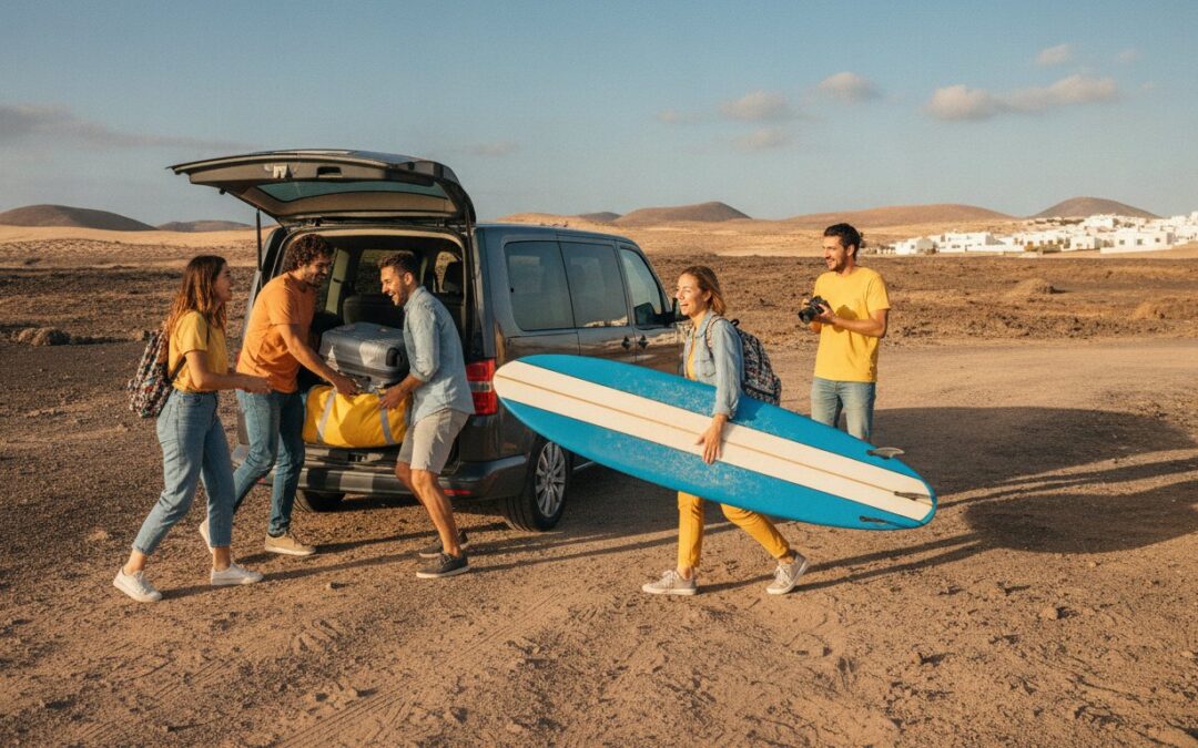 Taxi para grupos en Corralejo: Guía de transporte y reservas 2026